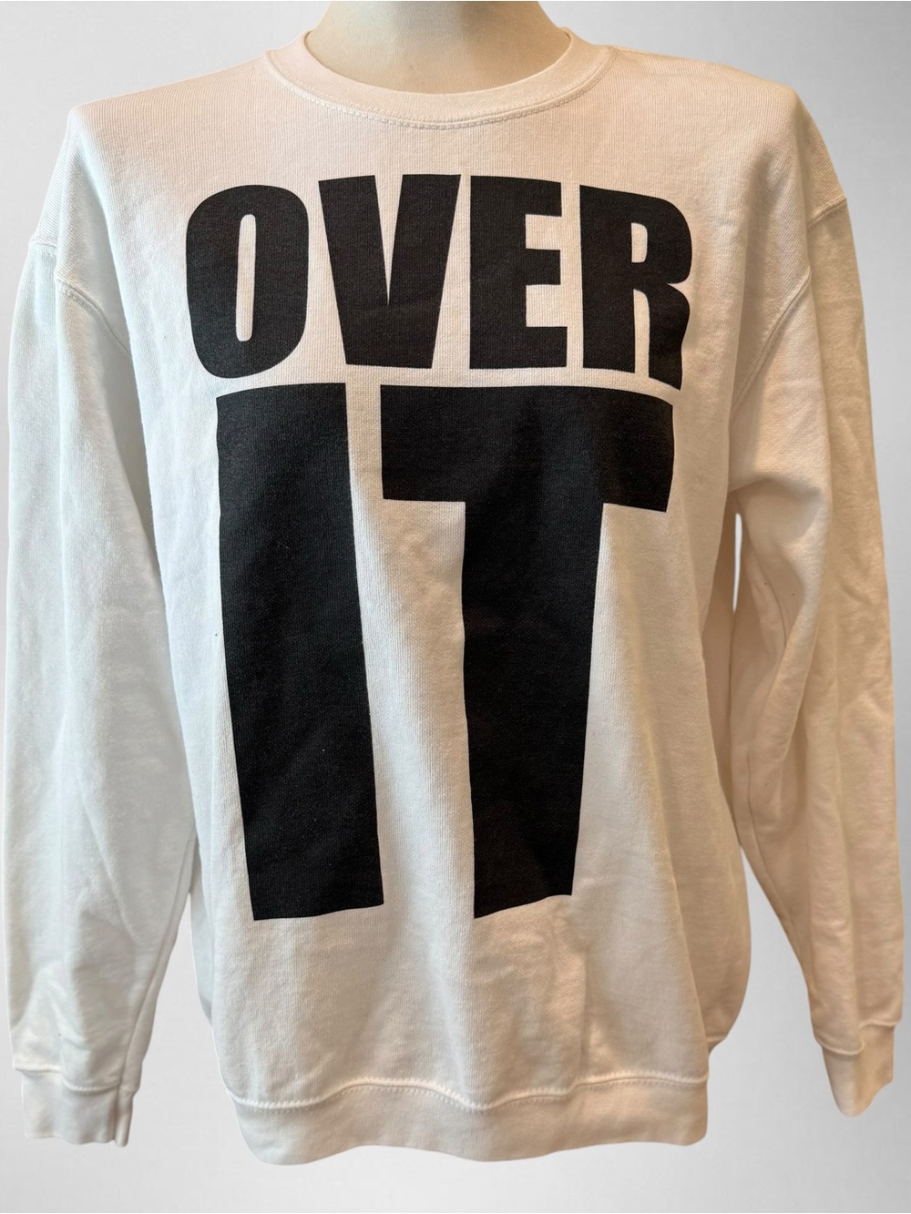 Topshop “OVER IT” Graphic Sweatshirt – M/L